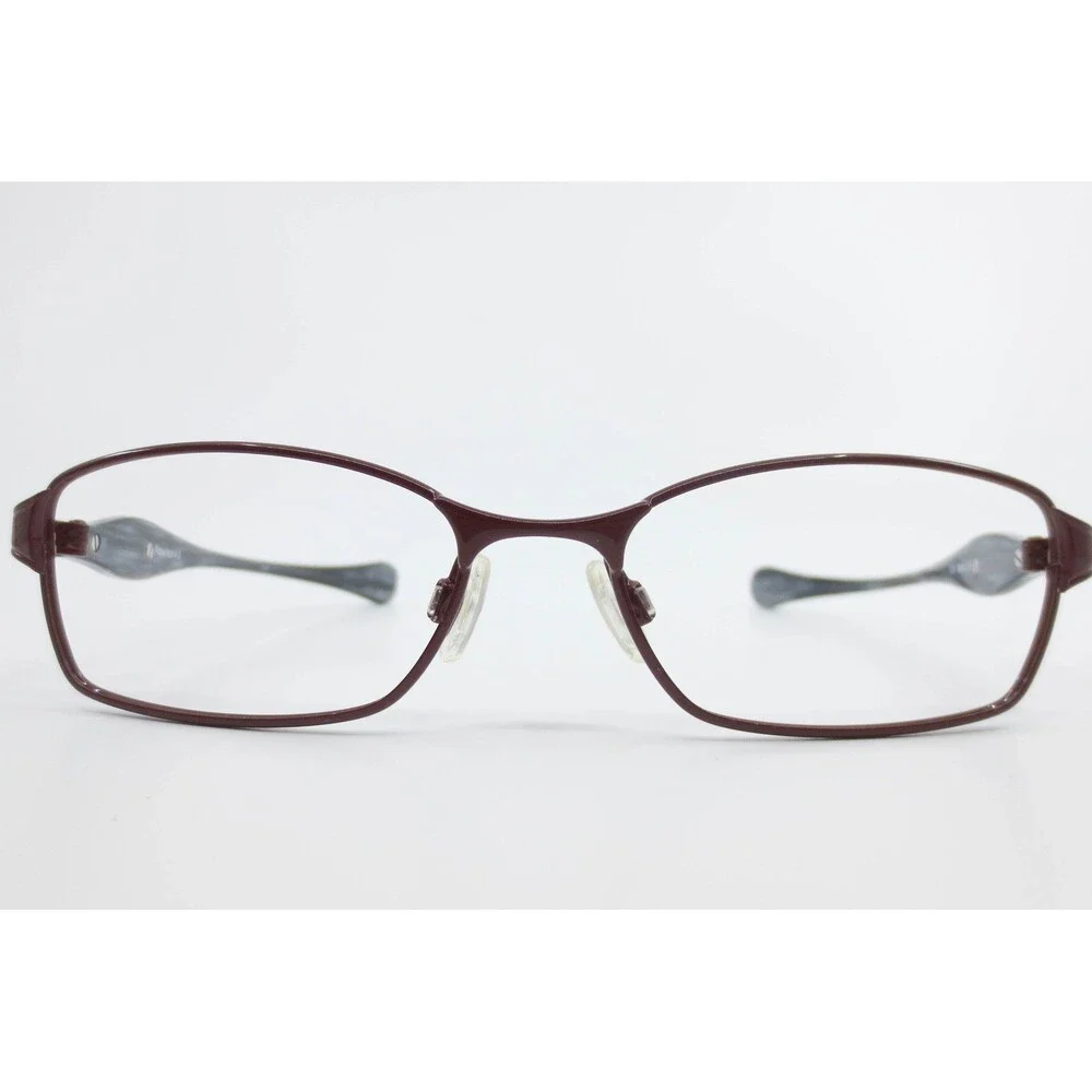 Oakley Flawless 4.0 Red Rectangular Eyeglass Frames 51-16-130 Grey Marbled